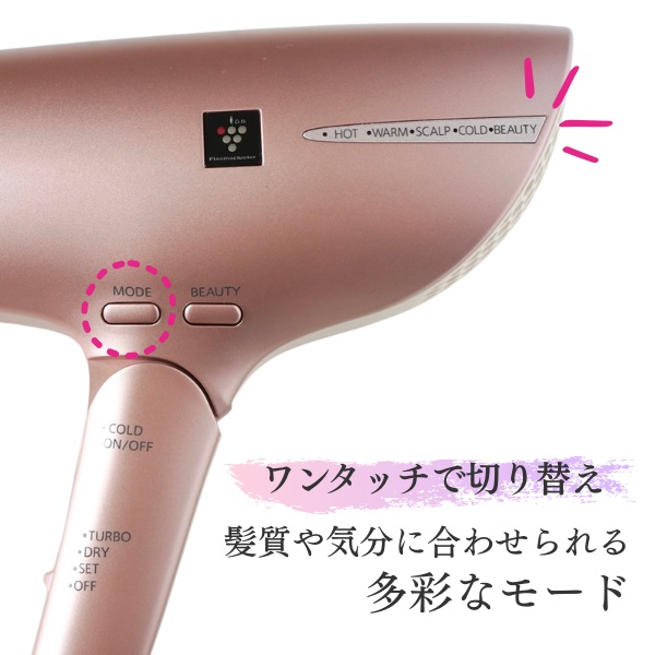 シャープ 風のチカラで美髪ケア 多彩なモードでヘアドライ プラズマクラスター ドライヤー　ＩＢ－ＮＰ９